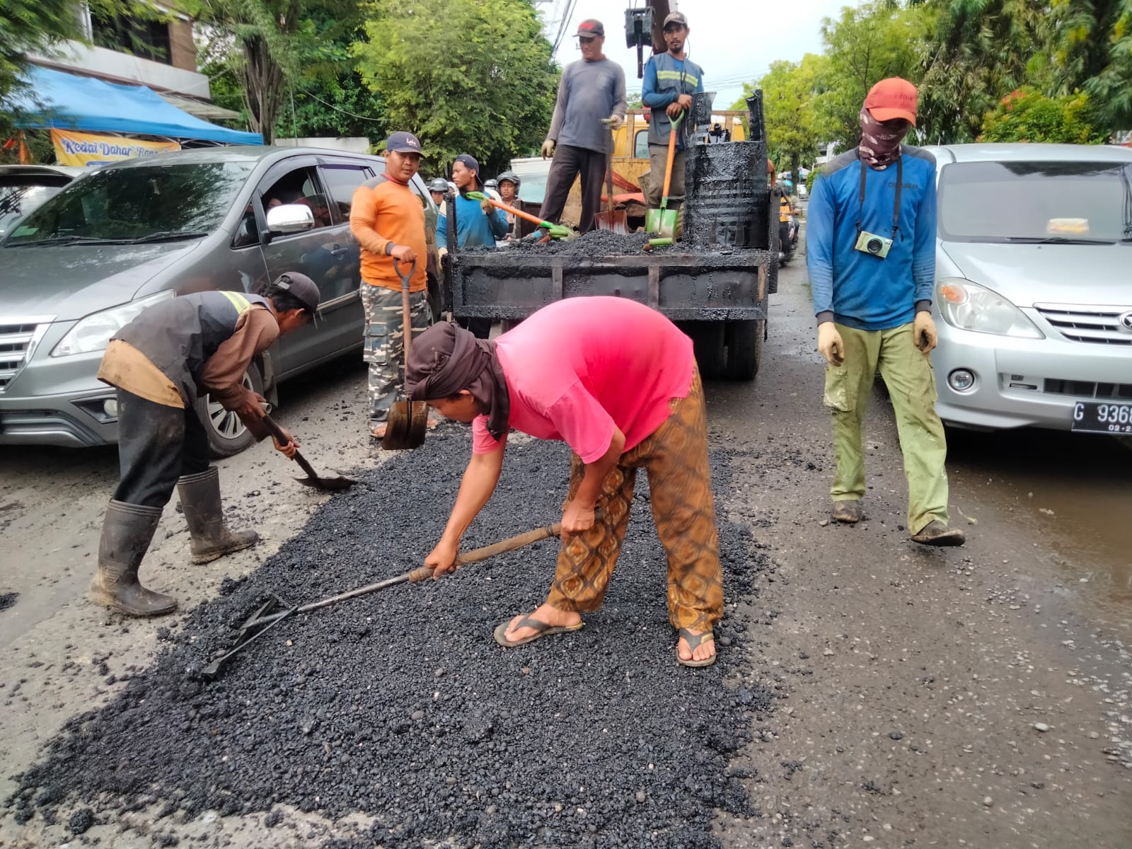 PERBAIKAN JALAN IMAM BONJOL DAN PARKIT/ MERPATI