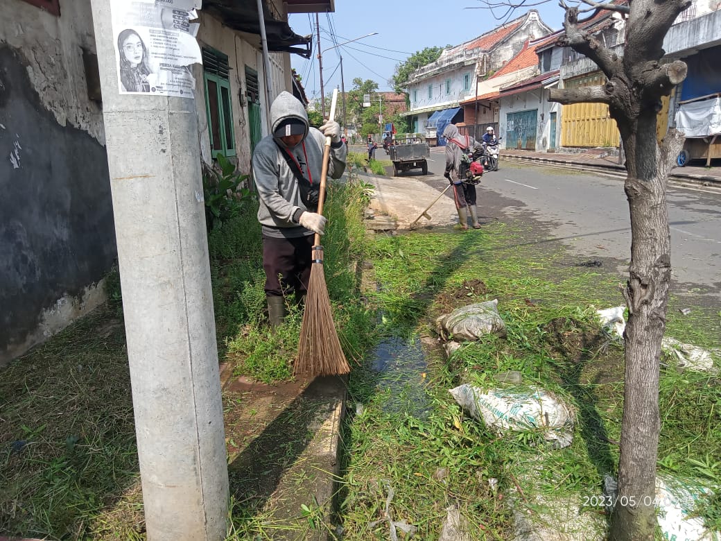 BABAT RUMPUT DI JALAN BLIMBING KOTA PEKALONGAN