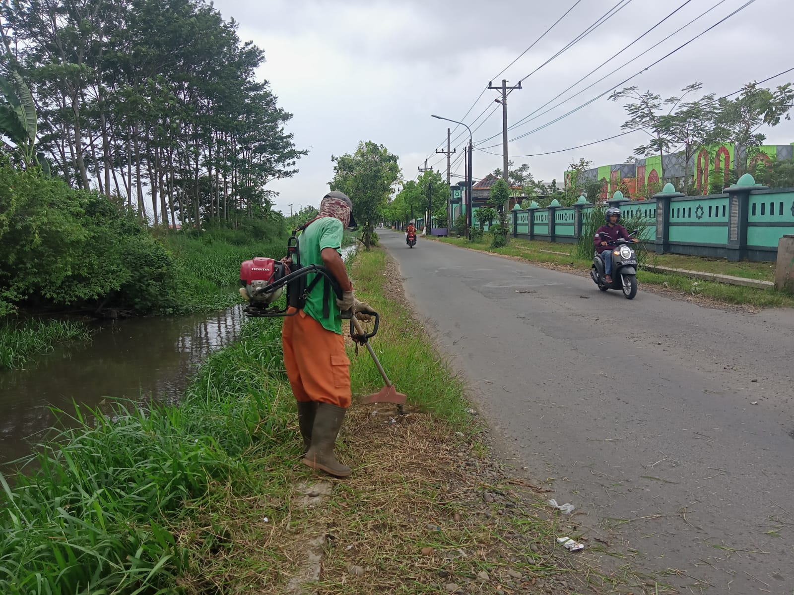 BABAT RUMPUT DI JALAN M. CHAIRON