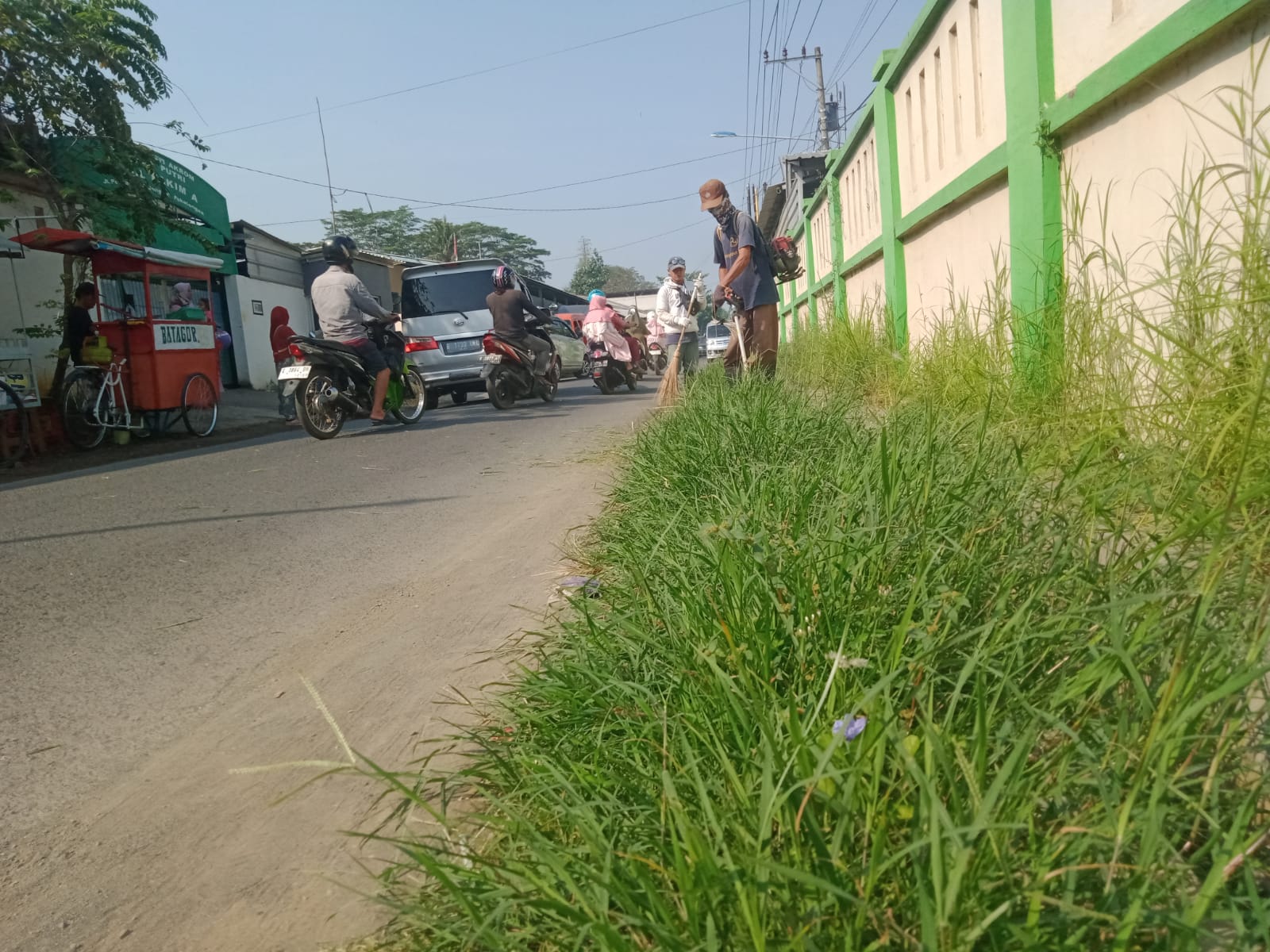 BABAT RUMPUT DI JALAN PELITA 4